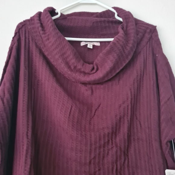 Free People Juicy Long Sleeve Top in Wine - Picture 7 of 9